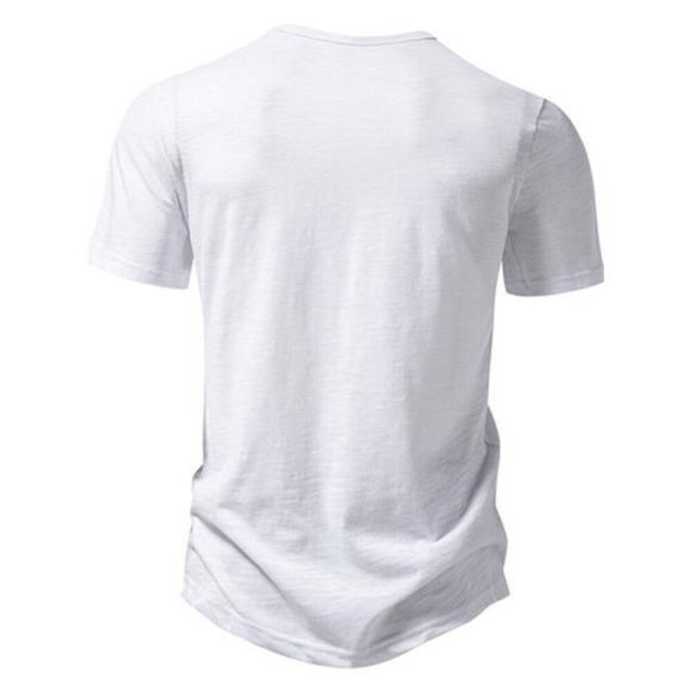Men's Casual Button Detail T-Shirt - Picture 6 of 16